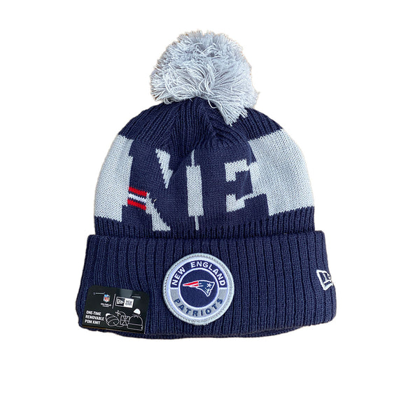 New England Patriots Pom Beanie