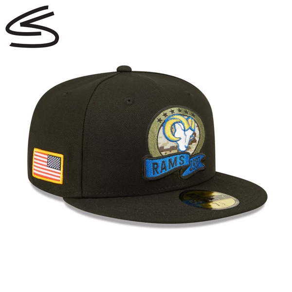 Los Angeles Rams "Salute To Service" Fitted Flat Bill